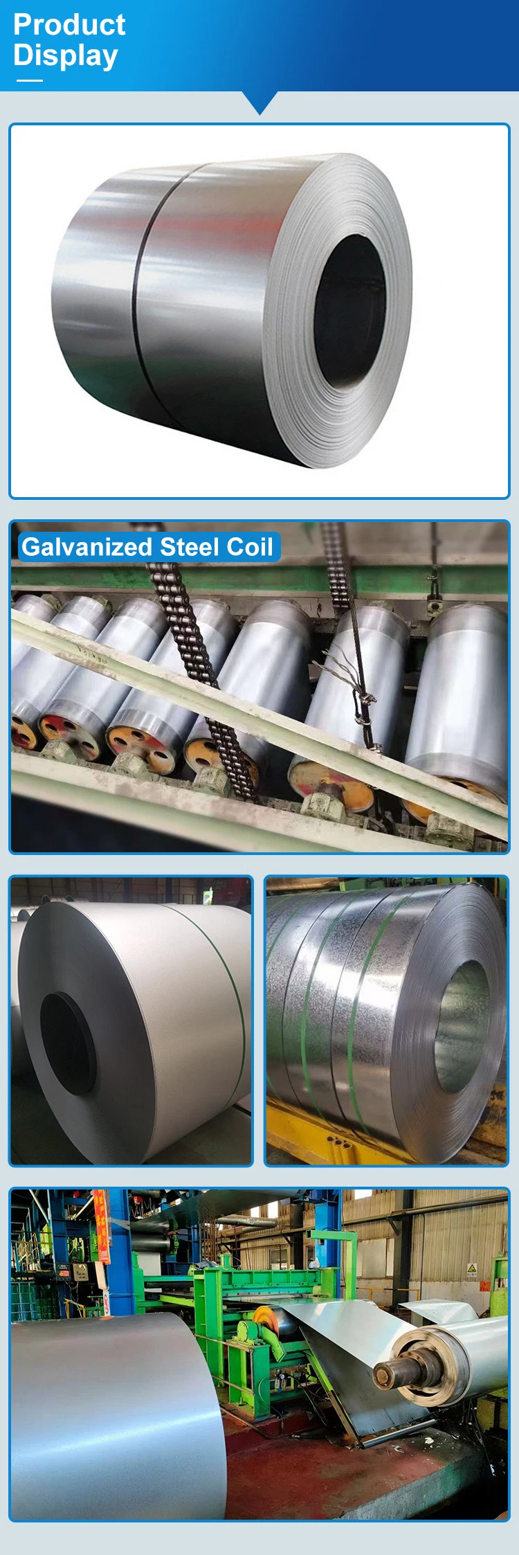 Dx51d SPCC Cold Rolled Gi/Gl Hot Dipped Galvanized Galvalume Zinc Aluminum Metal Sheet Coil Steel Price